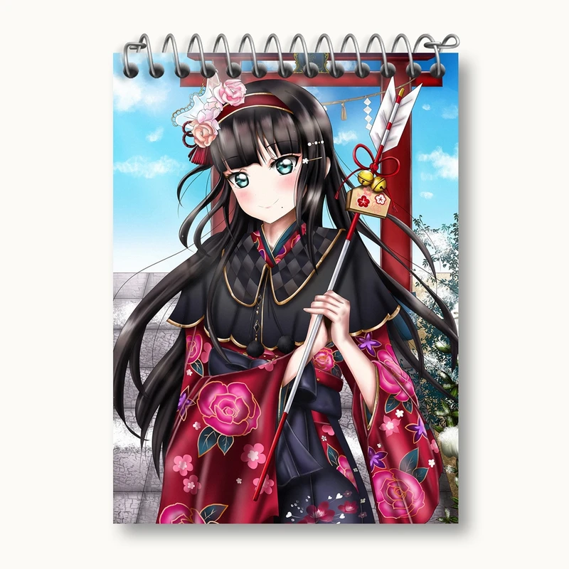 دفتر یادداشت 50 برگ خندالو مدل دیا انیمه لاو لایو Love Live کد 18315