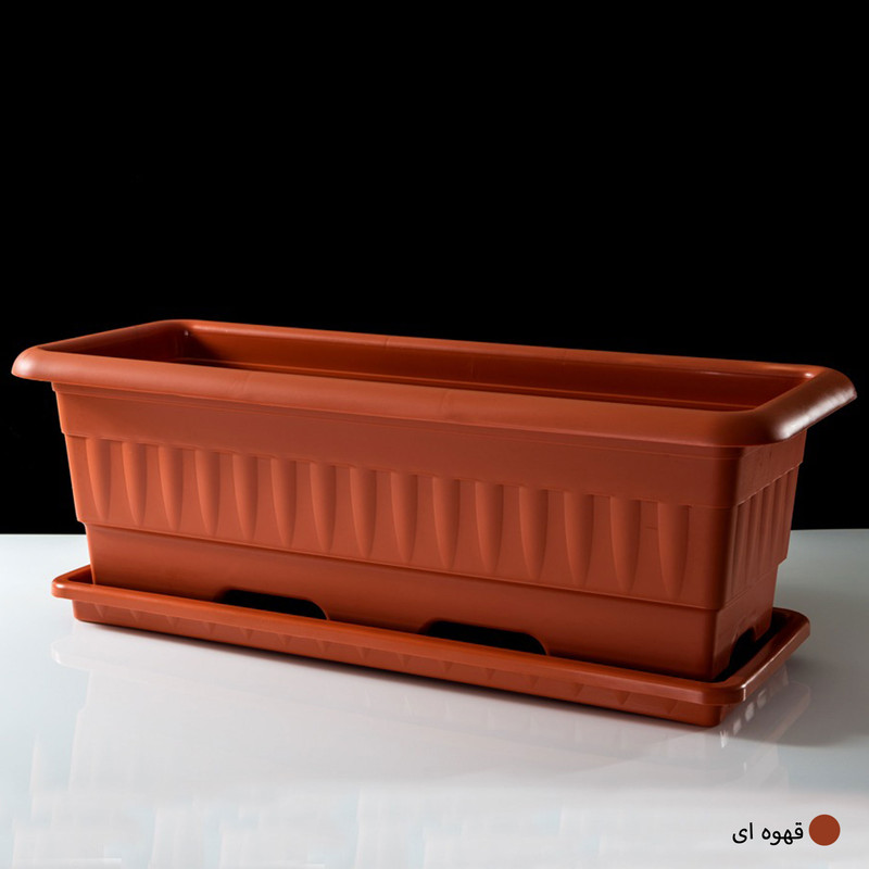 گلدان گلپونه مدل پلاستیکی مستطیلی کد 217