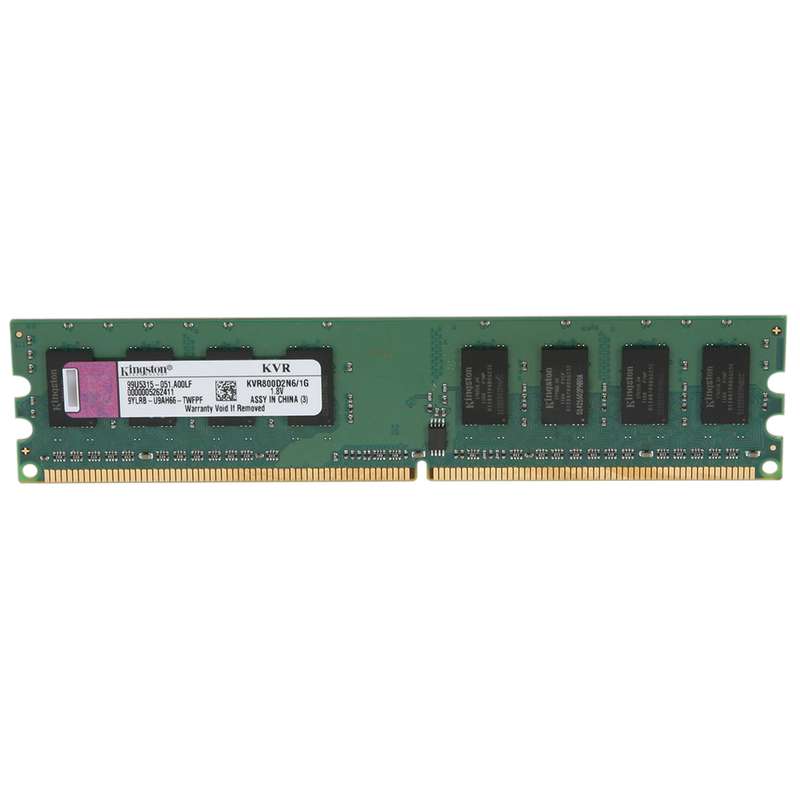 رم دسکتاپ DDR2 تک کاناله 800 مگاهرتز CL6 گینگستون مدل KVR ظرفیت 1 گیگابایت