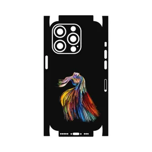 MAHOOT Rainbow Hair Digital Art-FullSkin Cover Sticker for Apple iPhone 14 Pro