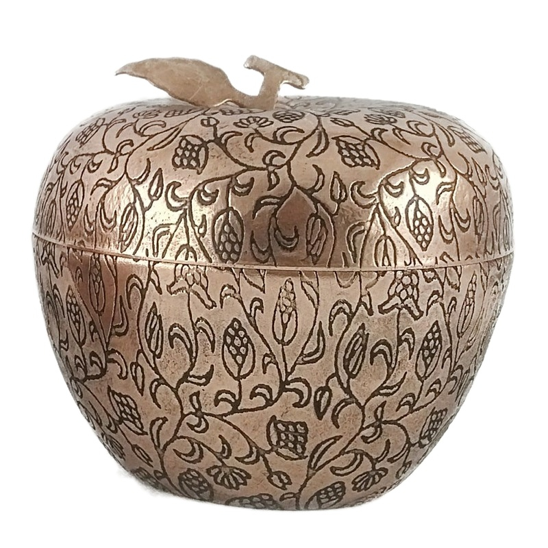 قندان مسی مدل سیب قلم نانوشده