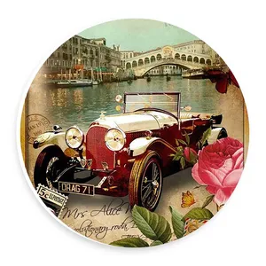 دیوارکوب طرح اتومبیل کلاسیک و برج ایفل مدل wtb481