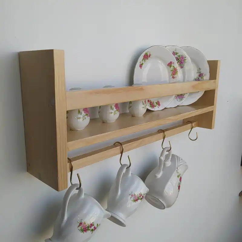 شلف دیواری مدل چوبی