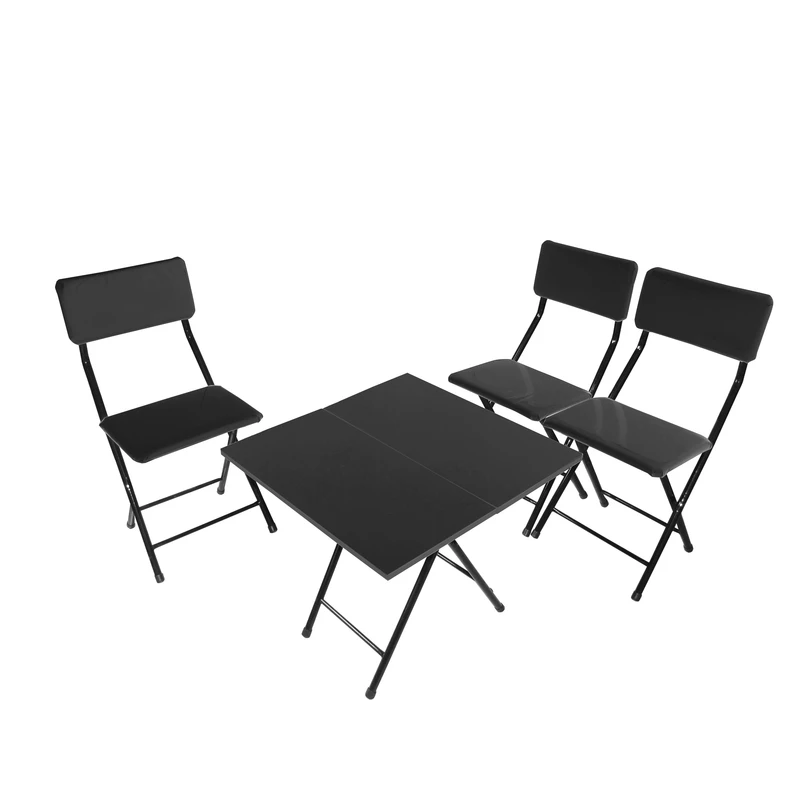 میز و صندلی ناهارخوری سه نفره میزیمو مدل 2 تیکه تاشو کد 2434 