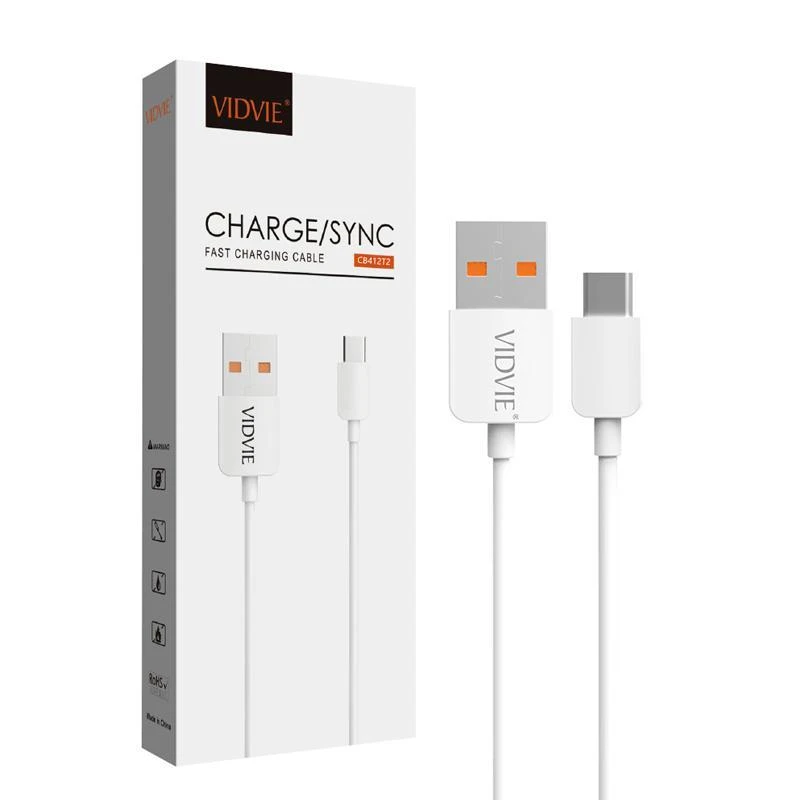 کابل تبدیل USB به USB-C ویدوی مدل cb412t2 طول 2 متر