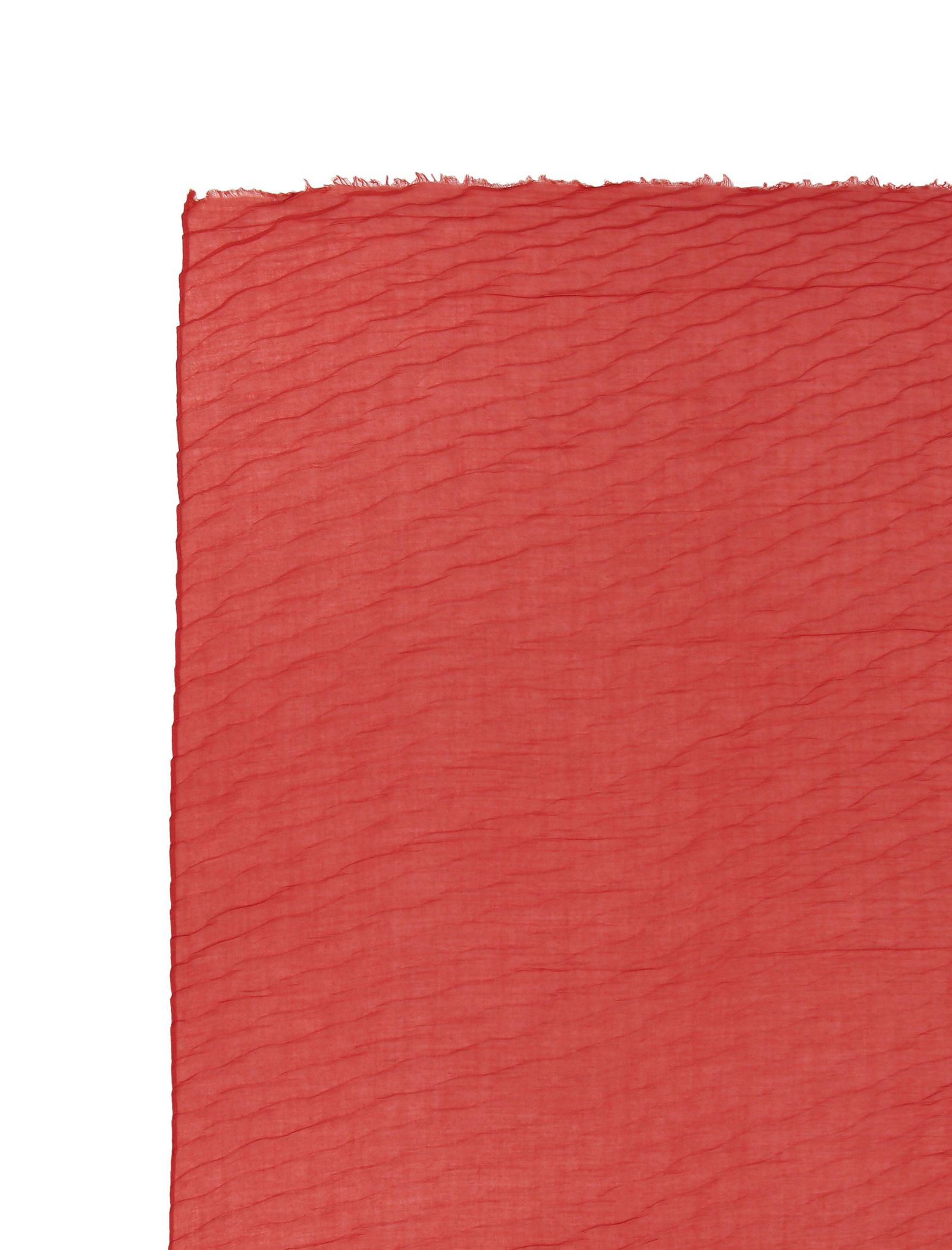 شال ساده زنانه - پونت روما تک سایز - قرمز - 4