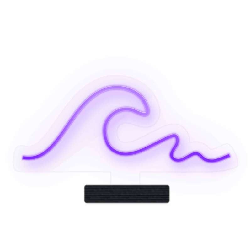 چراغ رومیزی ریموت دار مدل WAVE-GL_PR-GLASS