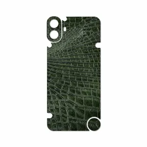 MAHOOT Green-Crocodile-Leather Cover Sticker for Nothing CMF Phone 1