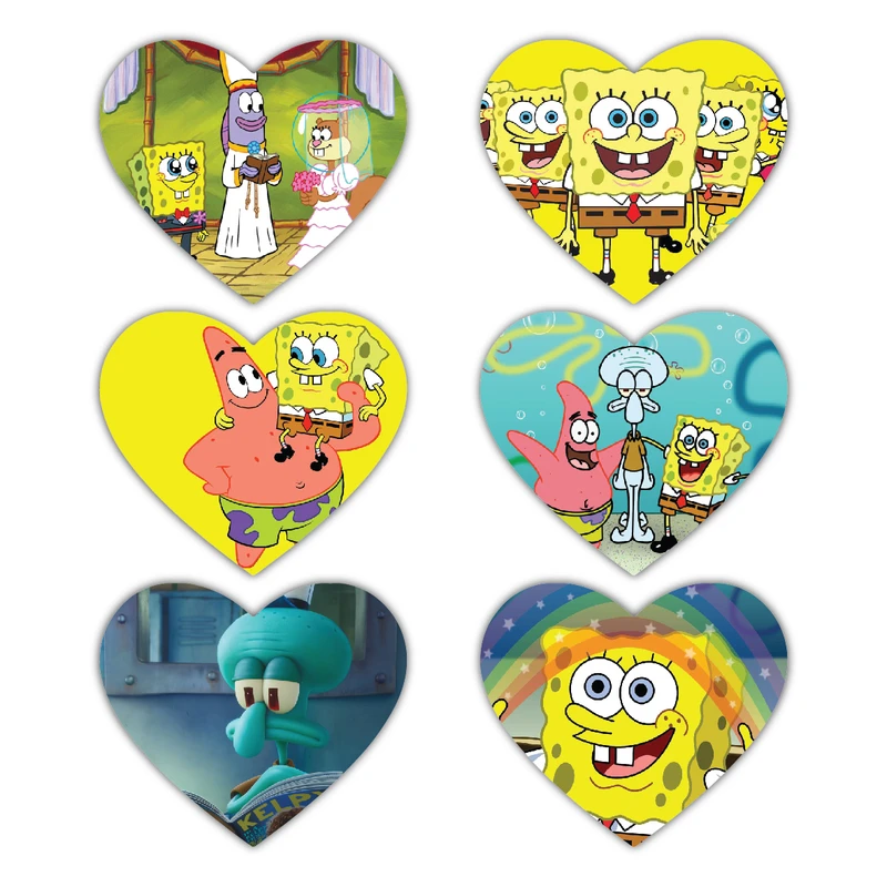 پوستر مدل کارتون باب اسفنجی کد spongebob مجموعه 6 عددی