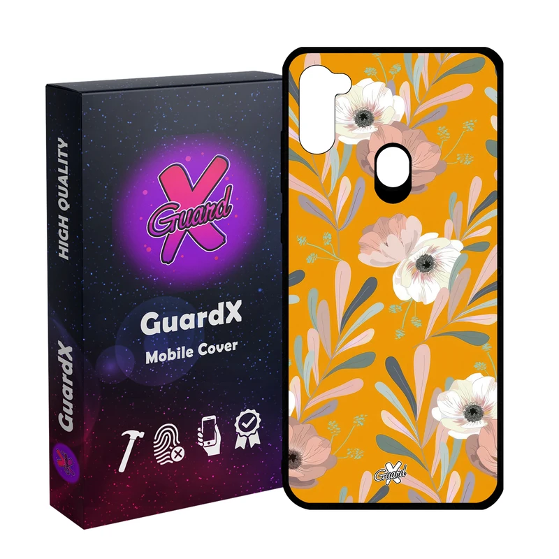 کاور گارد ایکس طرح Flower مدل Glass10647 مناسب برای گوشی موبایل سامسونگ Galaxy A11/M11