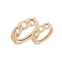 ست حلقه طلا 18 عیار مایا ماهک مدل کارتیه کد MR0258