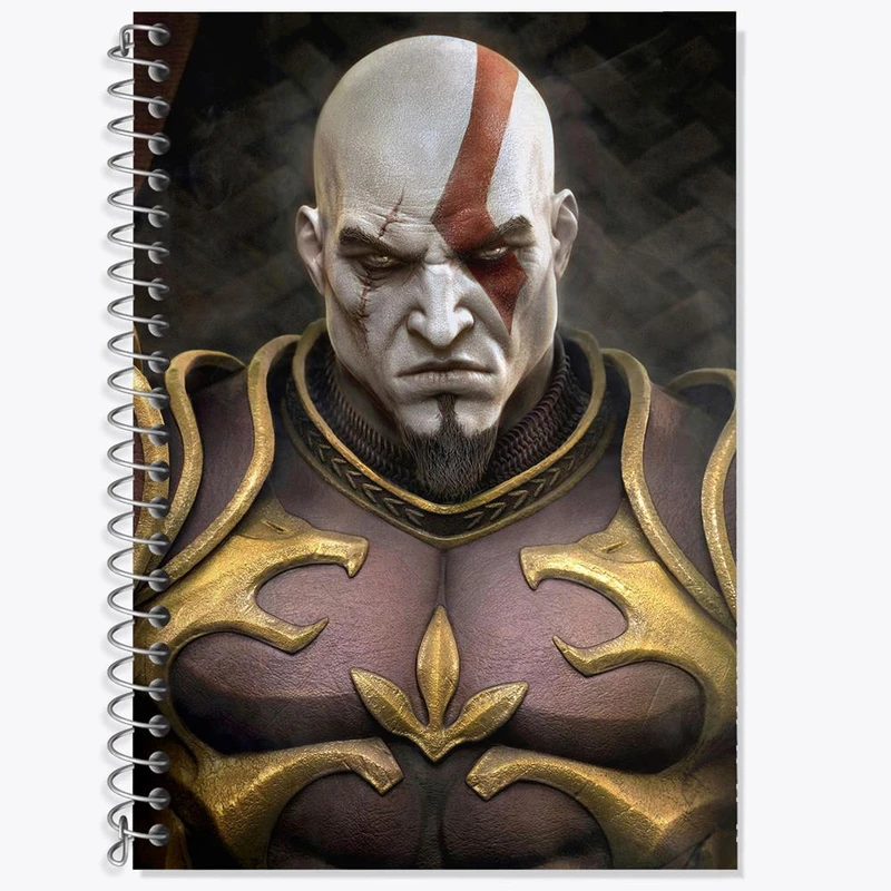 دفتر زبان 50 برگ خندالو مدل دو خط طرح خدای جنگ God Of War کد 4856