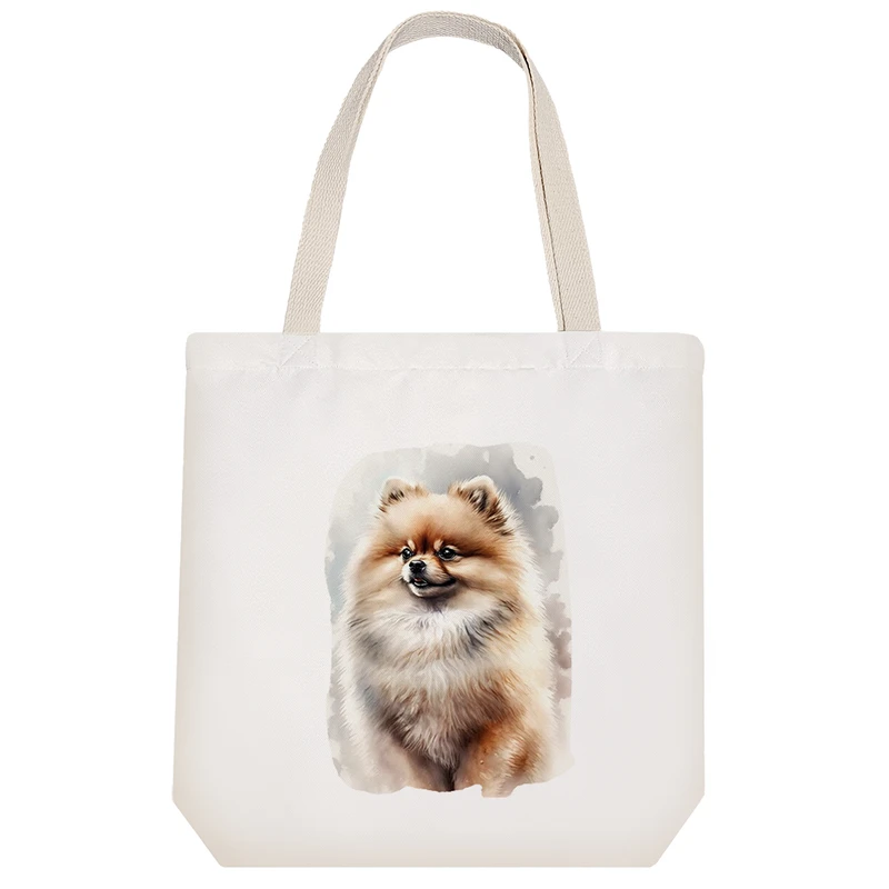 ساک خرید خندالو طرح سگ نژاد پامرانین کد 2936