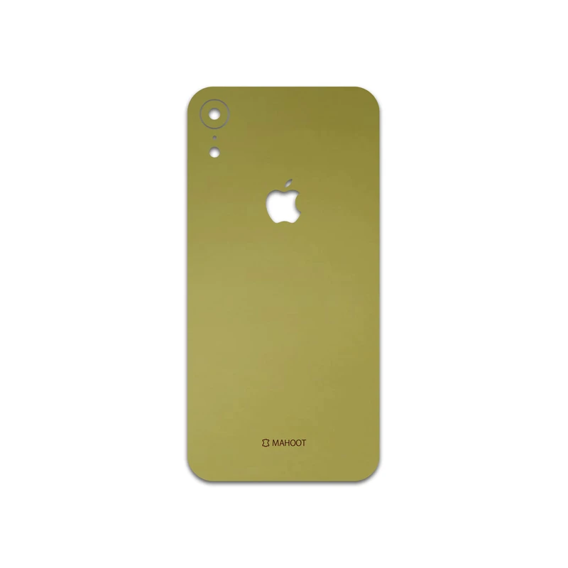 برچسب پوششی ماهوت مدل Matte-Gold مناسب برای گوشی موبایل اپل iPhone XR