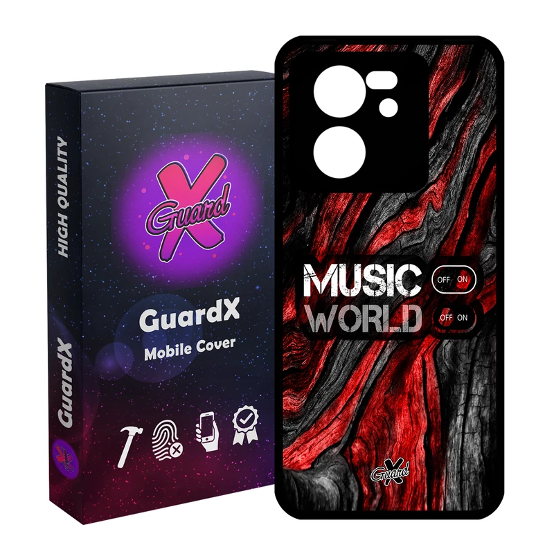 کاور گارد ایکس طرح Music مدل Glass10160 مناسب برای گوشی موبایل شیائومی 13T/13T Pro/Redmi K60 Ultra