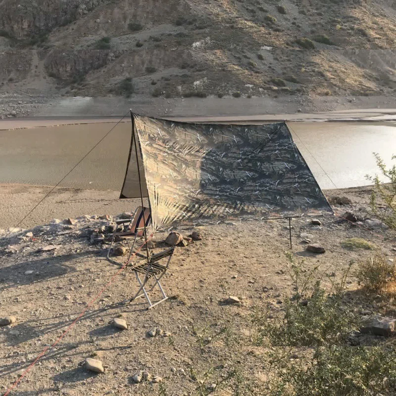 عکس شماره 7 : سایه بان سفری مدل موفلان استتار کد f10