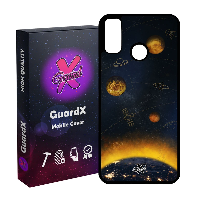 کاور گارد ایکس طرح Galaxy مدل Glass10166 مناسب برای گوشی موبایل هوآوی Y8s