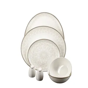 سرويس غذاخوری 28 پارچه دینوا ساینا مدل 19068 Golden