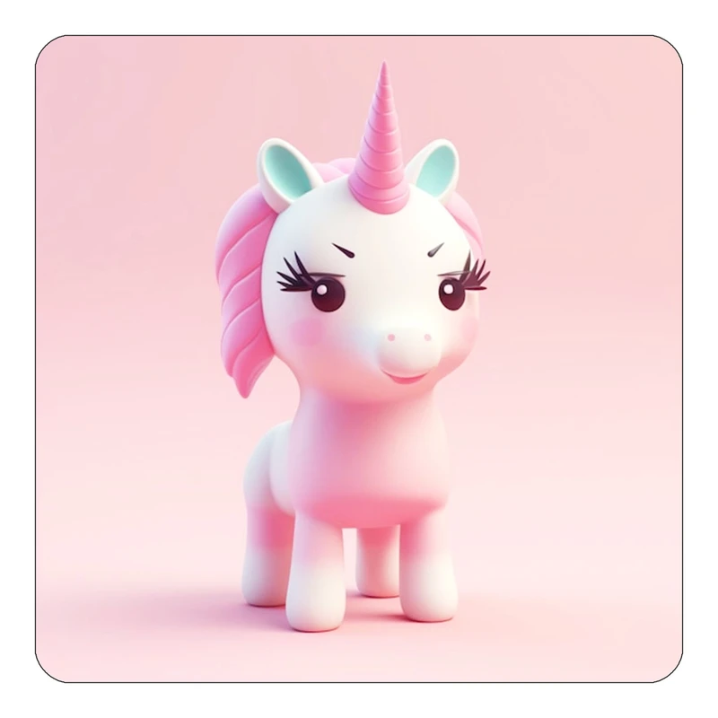 مگنت کاکتی طرح اسب تک شاخ و یونیکورن مدل mp32236