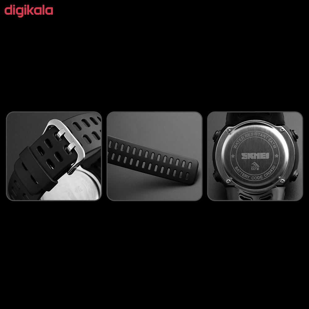 ساعت مچی عقربه‌ای کوارتز مردانه اسکمی مدل 1260Bck -  - 6