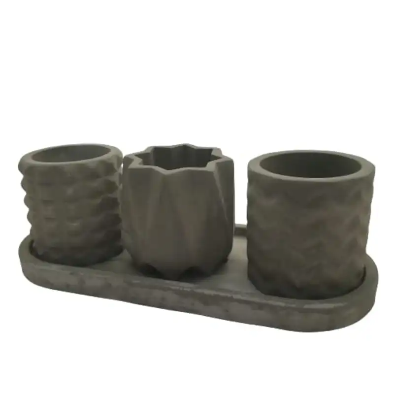 گلدان بتنی کد A3000 مجموعه 4 عددی