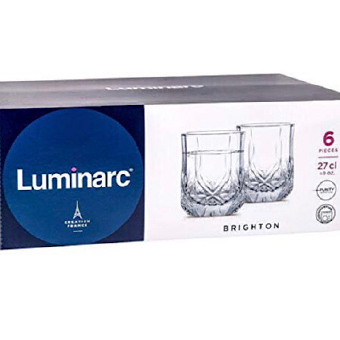لیوان لومینارک مدل برایتون کد 27CL بسته 6 عددی لیوان لومینارک مدل برایتون کد 27CL بسته 6 عددی