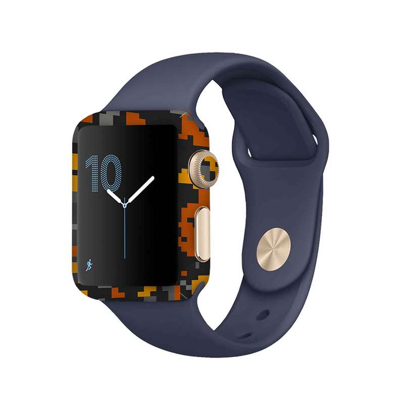 برچسب ماهوت طرح Army_Autumn_Pixel مناسب برای اپل واچ Watch 2 42mm