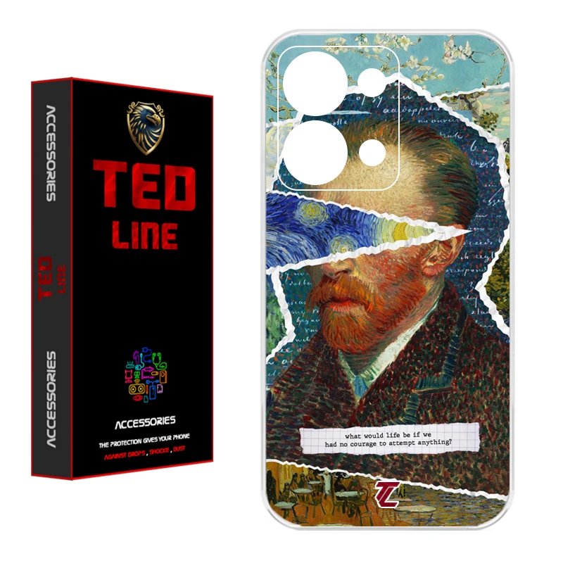 کاور تد لاین طرح ونگوگ کد 1115 مناسب برای گوشی موبایل شیائومی Redmi Note 13 4G