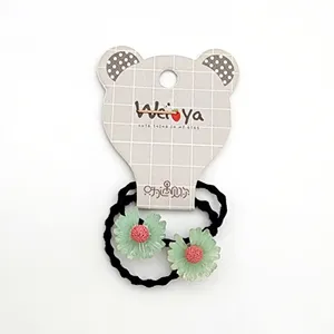 کش مو دخترانه مدل گل بابونه کد KSH683 بسته 2 عددی