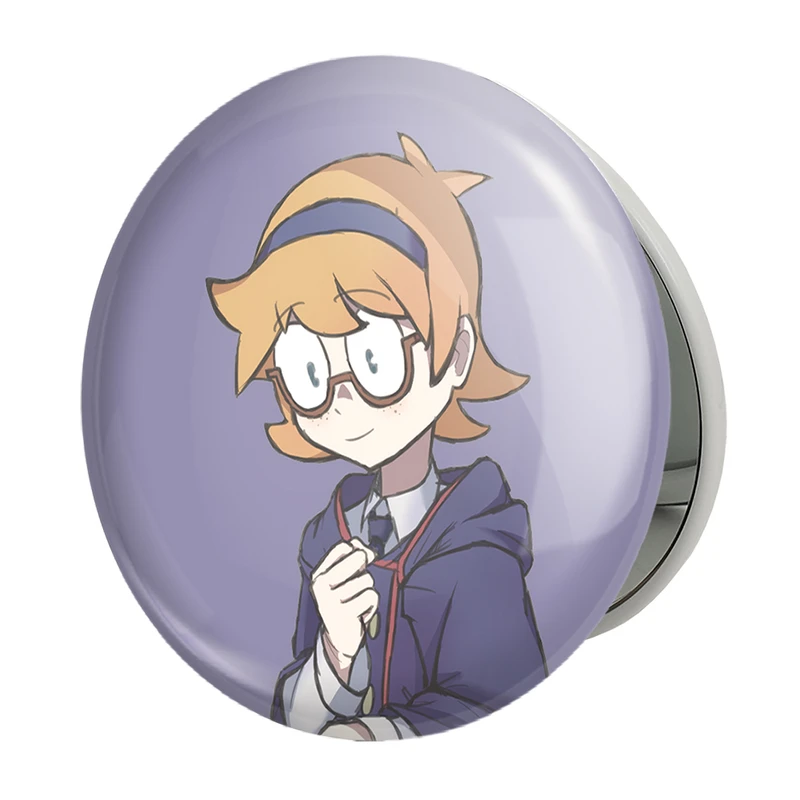آینه جیبی خندالو طرح جانسون انیمه جادوگران کوچک Little Witch Academia مدل تاشو کد 22858 