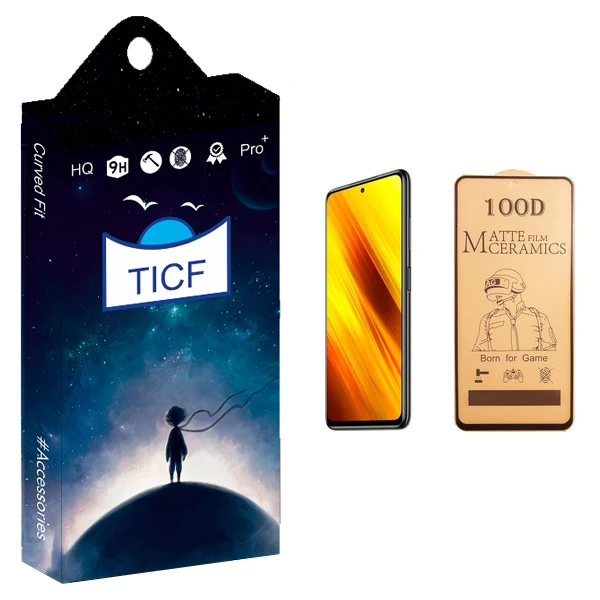 محافظ صفحه نمایش سرامیکی تی ای سی اف مدل +HD مناسب برای گوشی موبایل شیائومی Poco X3