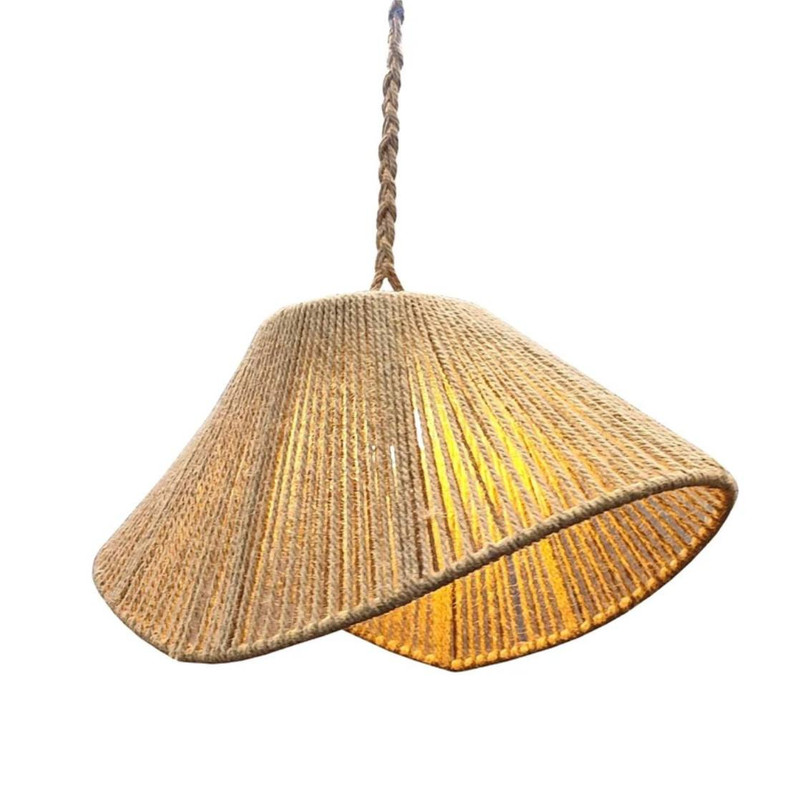 لوستر تزئینی مدل مکرومه دست ساز قایقی کد 04