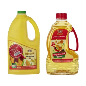 روغن سرخ کردنی کنجد شیررضا - 1.8 لیتر به همراه روغن ذرت کانولا شیررضا- 1.8 لیتر