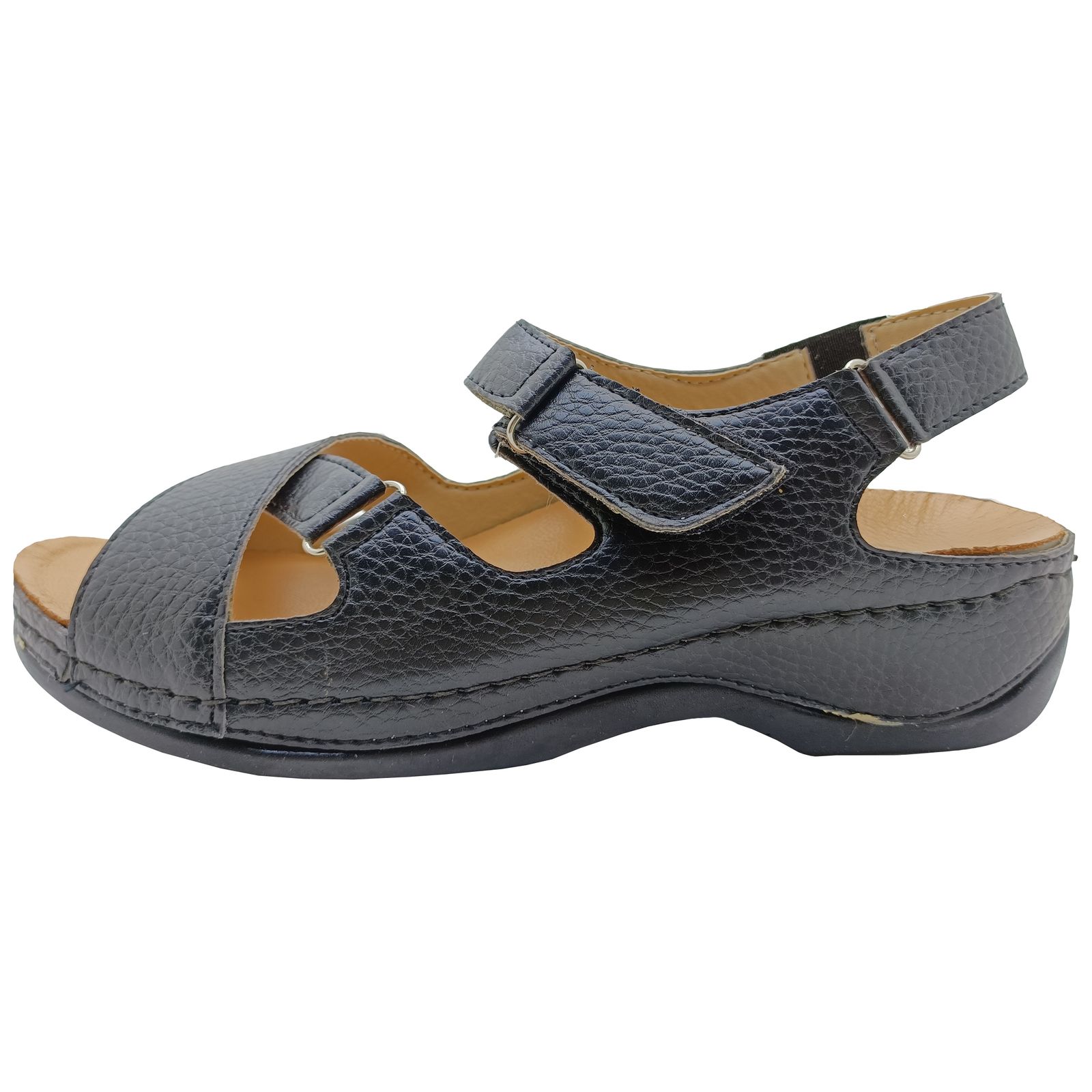 صندل زنانه دکترفام مدل گلسا رنگ مشکی -  - 4