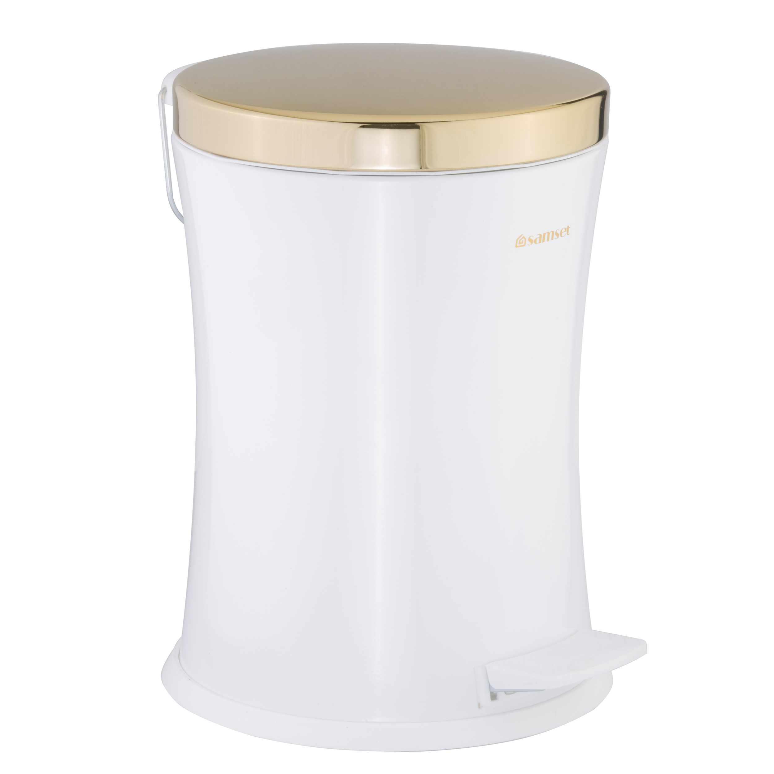 سطل زباله سام ست طرح کمرباریک کد 55115 ظرفیت 12 لیتری