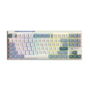 کیبورد گیمینگ بی سیم لاجی کی مدل K420W، سوییچ مکانیکال قرمز، Tenkeyless، نورپردازی RGB