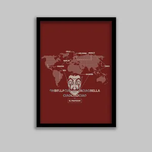 تابلو مدل سریال خانه کاغذی Money Heist کد LA-G10650-2