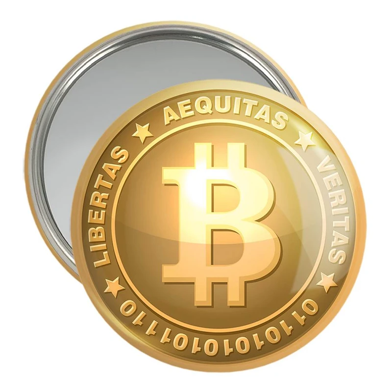 آینه جیبی خندالو مدل ارز دیجیتال بیت کوین  کد 10865