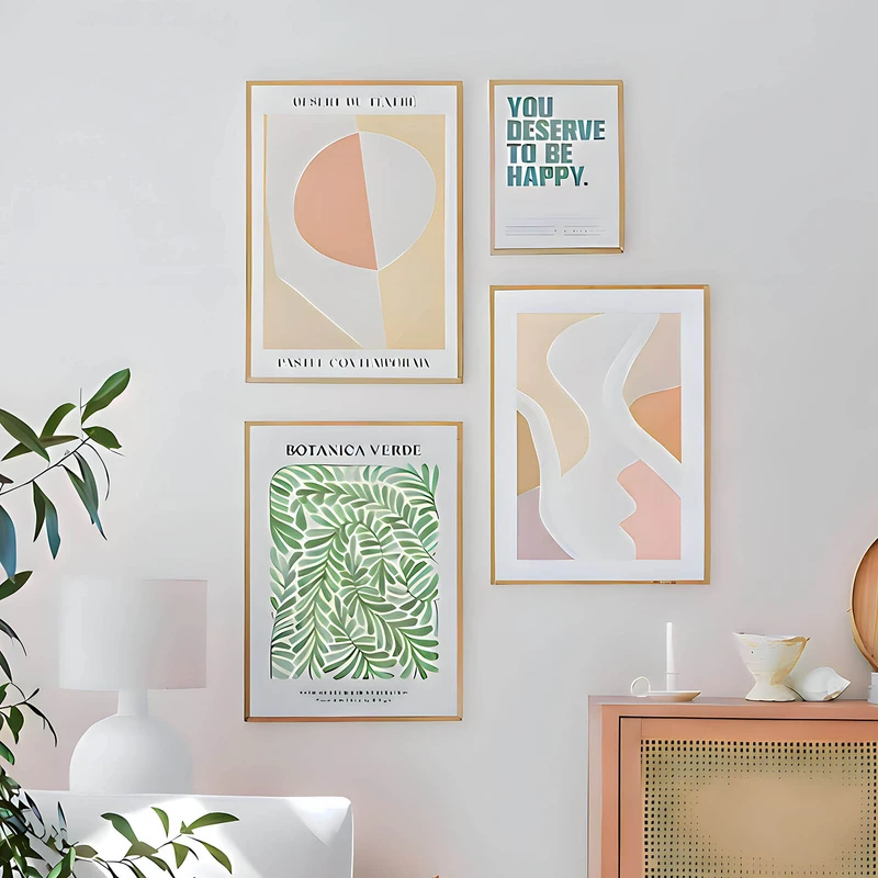 تابلو طرح گالری تابستانی کد 2210 مجموعه 4 عددی