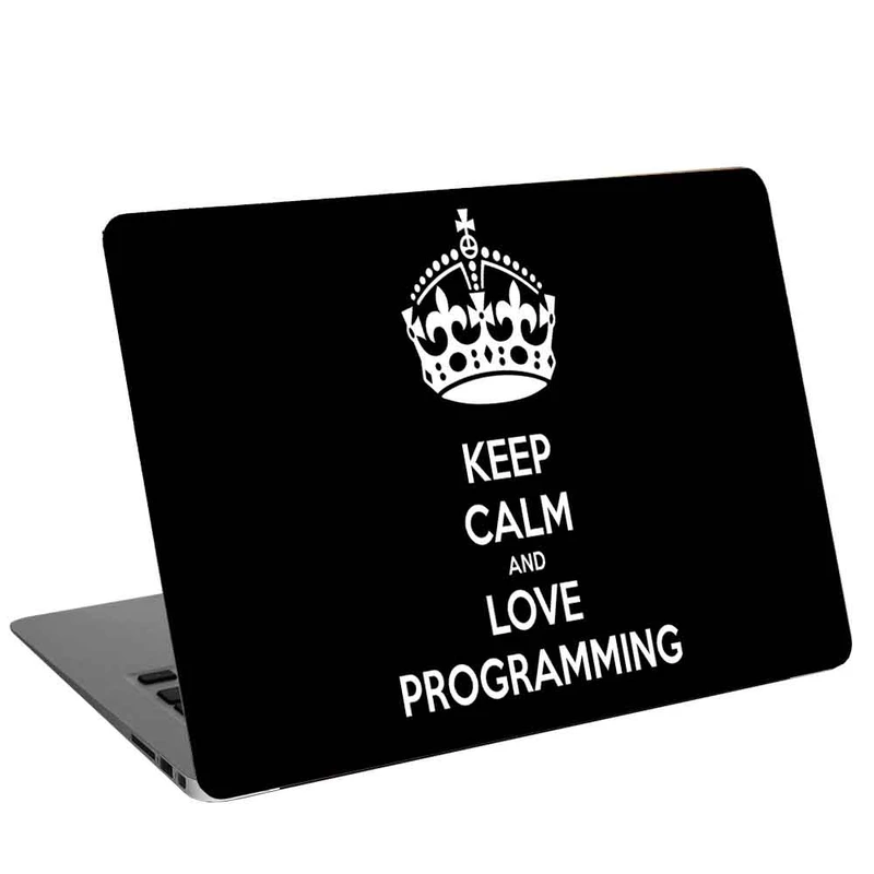 استیکر لپ تاپ طرح KEEP CALM AND LOVE PROGRAMING کد cl-357 مناسب برای لپ تاپ 15.6 اینچ