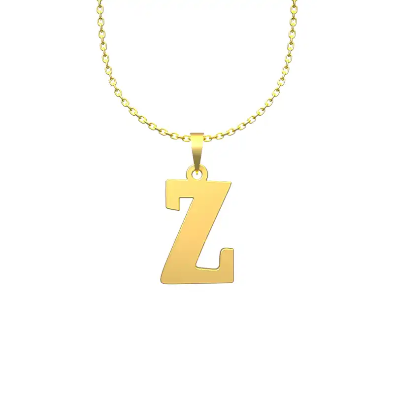 گردنبند طلا 18 عیار زنانه مدوپد مدل حرف Z کد H3-1-1065