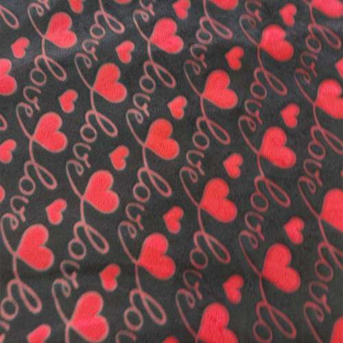 پارچه ملحفه مدل مخمل قلبی کد 241