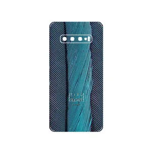 MAHOOT Turquoise feathers Cover Sticker for Samsung Galaxy S10 Plus