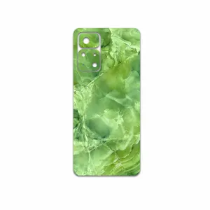 MAHOOT Green-Crystal-Marble Cover Sticker for Xiaomi Poco M4 Pro 5G