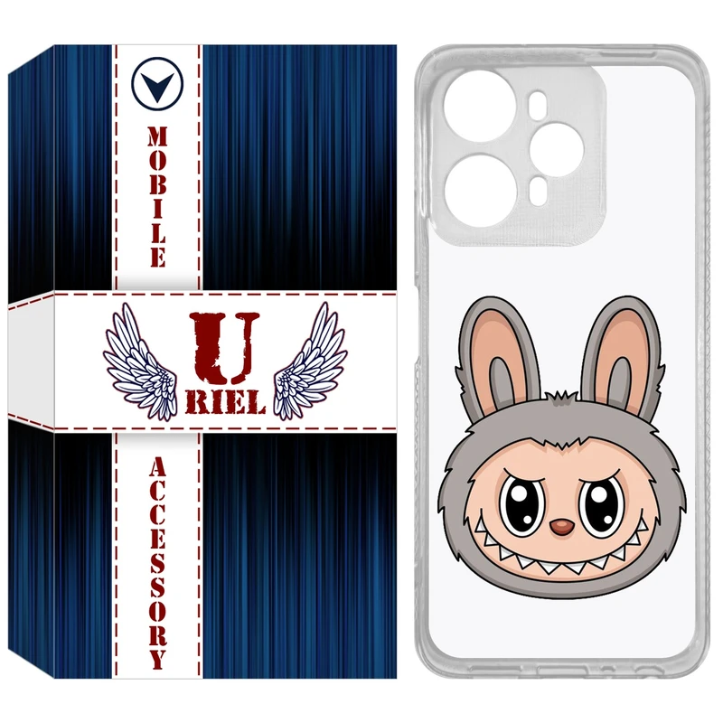 کاور یوریل مدل Clear کد 114 طرح لبوبو Labubu مناسب برای گوشی موبایل وکال V1 / V1 Plus