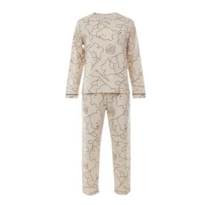 ست تیشرت آستین بلند و شلوار راحتی زنانه مدل خرسی