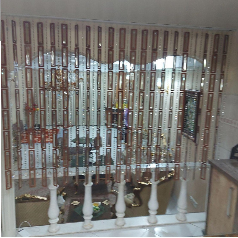 پرده آریا کریستال کد 1 سایز 50x150 سانتی متر
