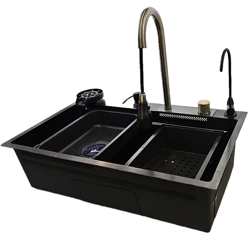 سینک ظرفشویی مدل ولومی دودی توکار