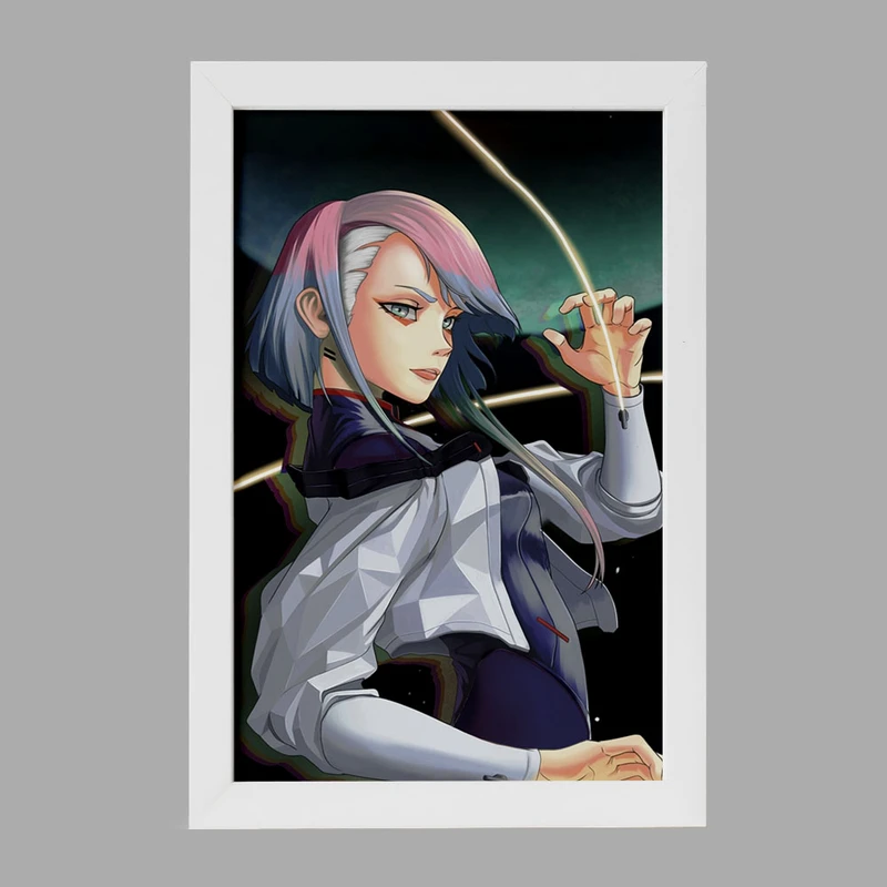 تابلو خندالو مدل لوسی انیمه سایبرپانک کد 23990