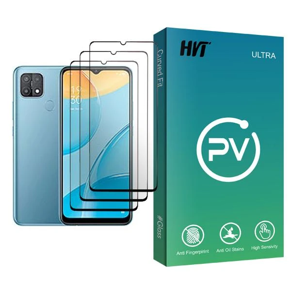 محافظ صفحه نمایش اچ وی تی مدل PV Glass MIX003 مناسب برای گوشی موبایل اوپو A15 بسته سه عددی